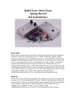 Preview for 1 page of BYOC Reverb Instructions Manual