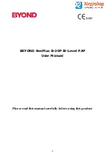 Byond ResPlus B-30P Bi-Level PAP User Manual предпросмотр