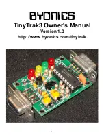 BYONICS TinyTrak3 Owner'S Manual предпросмотр