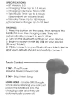 Preview for 2 page of Bytech BY-AU-BE-705 Manual