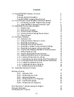 Preview for 2 page of BZ-TECH Serial MODBUS Gateway User Manual