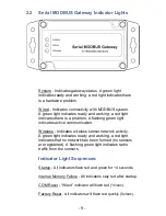 Preview for 9 page of BZ-TECH Serial MODBUS Gateway User Manual