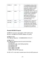 Preview for 27 page of BZ-TECH Serial MODBUS Gateway User Manual