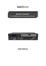 Preview for 1 page of BZB Gear BG-PSC11X2-HDBT User Manual