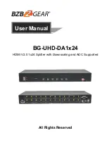 Preview for 1 page of BZB Gear BG-UHD-DA1x24 User Manual