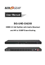 BZB Gear BG-UHD-DA2X8 User Manual preview