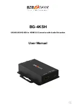 BZBGEAR BG-4KSH User Manual предпросмотр