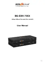 BZBGEAR BG-EXH-70C4 User Manual предпросмотр