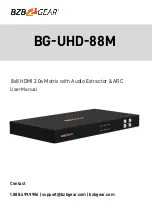 Preview for 1 page of BZBGEAR BG-UHD-88M User Manual