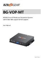 Preview for 1 page of BZBGEAR BG-VOP-MT User Manual