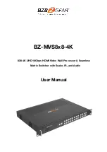 Предварительный просмотр 1 страницы BZBGEAR BZ-MVS8x8-4K User Manual