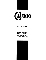 Preview for 1 page of C-Audio ST1000i Owner'S Manual