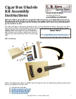 Preview for 1 page of C. B. Gitty Crafter Supply 36-009-01 Assembly Instructions Manual