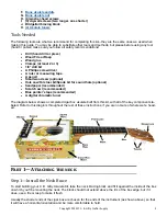 Preview for 2 page of C. B. Gitty Crafter Supply Cigar Box Ukulele Kit Assembly Instructions Manual