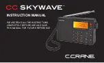 C. Crane CC Skywave Instruction Manual preview