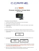 C. Crane CCWiFi Firmware Installation & Usage Manual preview