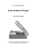 C. Crane Solar Battery Charger Instruction Manual preview