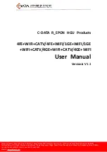 Preview for 1 page of C-Data EPON HGU User Manual