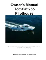C-Dory Marine TomCat 255 Pilothouse Owner'S Manual preview