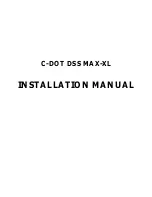 C-DOT DSS MAX-XL Installation Manual предпросмотр