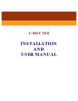 Preview for 1 page of C-DOT DSS MAX Installation And User Manual