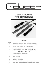 Предварительный просмотр 1 страницы C-ducer CP Series User Handbook Manual