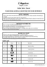 C-Hopetree Coffee Table - Round Manual preview