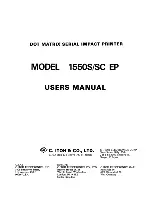 C.ITOH 1550S EP User Manual preview