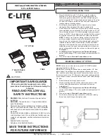 C-LITE C-FL-A-FLW Series Installation Instructions Manual preview