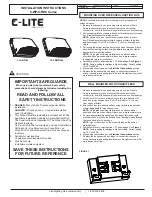 C-LITE C-WP-C-RDC Series Installation Instructions Manual preview