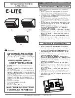 Preview for 1 page of C-LITE C-WP-E-TR Series Installation Instructions Manual