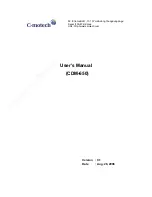 C-motech CDM-650 User Manual preview