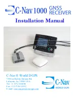 Preview for 1 page of C-Nav 1000 R4 Installation Manual