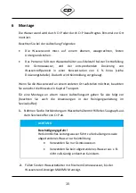 Preview for 15 page of C+P Möbelsysteme CLIMATE OFFICE Instructions For Use Manual