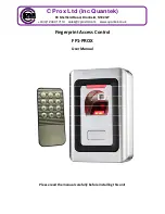 Предварительный просмотр 1 страницы C Prox Ltd FP1-PROX User Manual