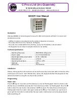 Preview for 1 page of C Prox Ltd GO-KEY User Manual