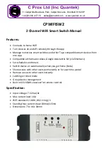 C Prox CPWIFISW2 Manual предпросмотр