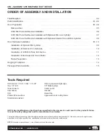 Preview for 2 page of C.R. Laurence CRL JACKSON 1295 Installation Instructions Manual