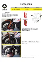 C-RACER FG-KTM390ADV-O Quick Start Manual preview