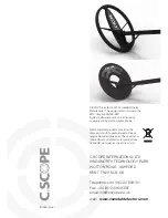 Preview for 12 page of C-SCOPE CS4MX Operating Instructions Manual