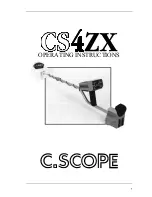 Предварительный просмотр 1 страницы C-SCOPE CS4ZX Operating Instructions Manual