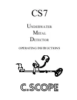 C-SCOPE CS7 Operating Instructions Manual preview