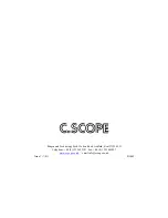 Предварительный просмотр 19 страницы C-SCOPE CS9000 MK2 Operating Instructions Manual