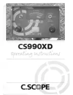 C-SCOPE CS990XD Operating Instructions Manual preview