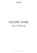 C-SCOPE CSCOPE-H100 User Manual preview