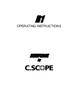 C-SCOPE Newforce R1 Operating Instructions Manual preview