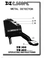 C-SCOPE TR 300 Operating Instructions Manual preview