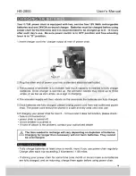 Preview for 16 page of C.T.M. HS-2800 User Manual