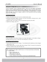 Предварительный просмотр 16 страницы C.T.M. HS-2850 User Manual