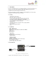 Preview for 3 page of C2STek TR-11E User Manual